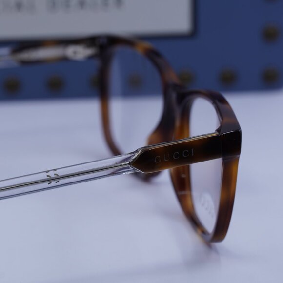 Gucci GG0490O 003 Rectangle Eyeglasses - Havana 53mm - Picture 4 of 9